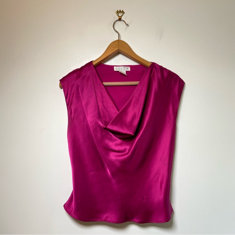 ZELDA Silk Blouse Top